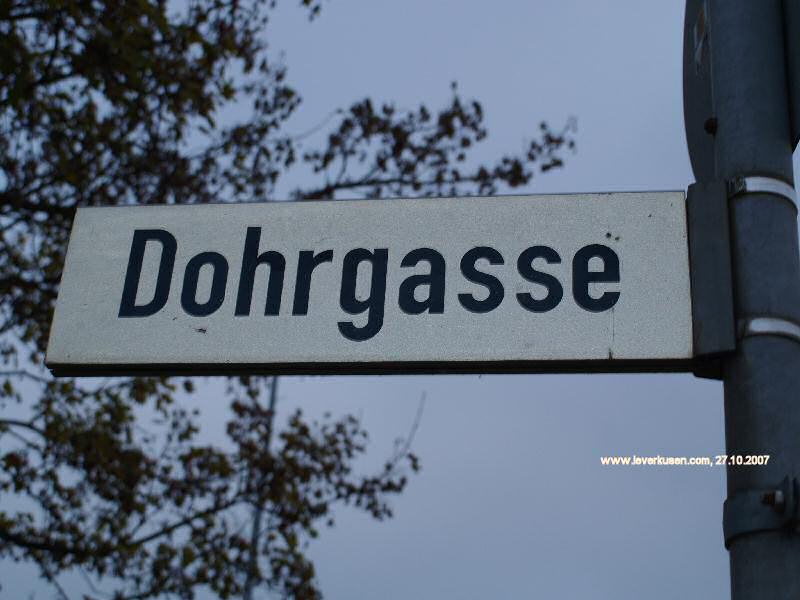 Foto der Dohrgasse: Straßenschild Dohrgasse