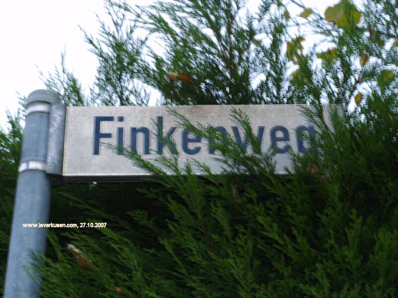 Foto der Finkenweg: Straßenschild Finkenweg