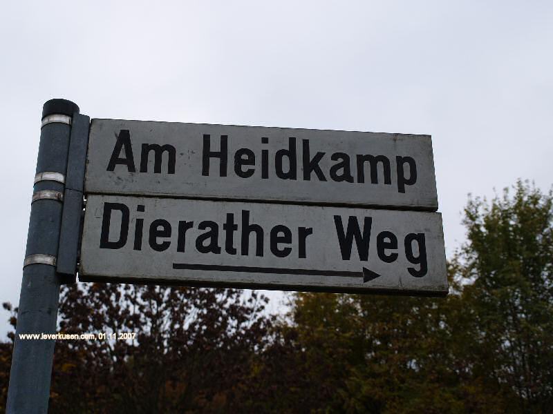 Foto der Am Heidkamp: Straßenschild Am Heidkamp