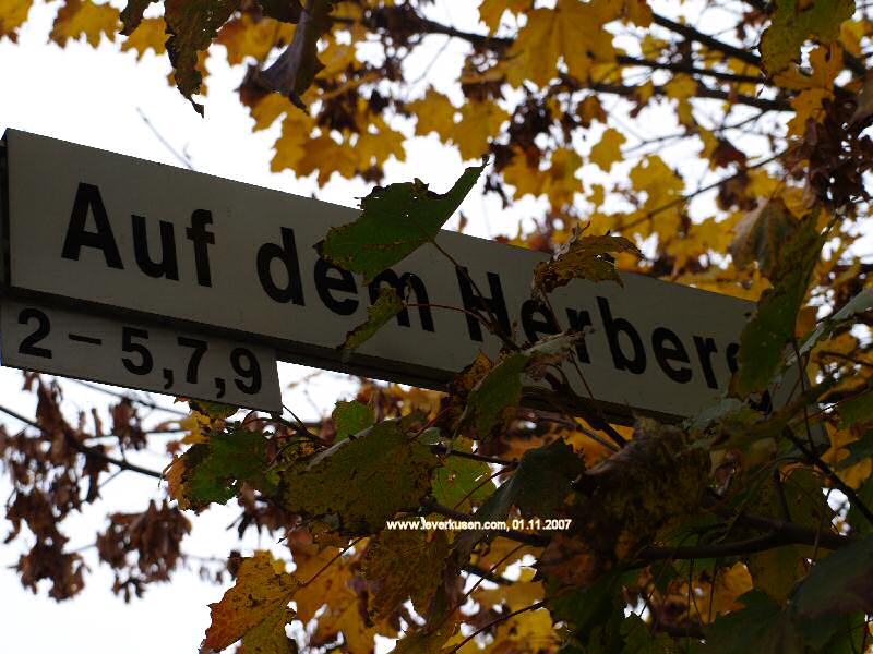 Foto der Auf dem Herberg: Straßenschild Auf dem Herberg