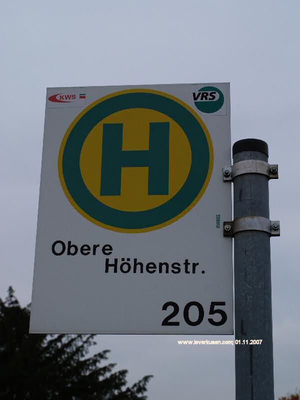 Foto der Höhenstr.: Bushaltestelle Höhenstr.