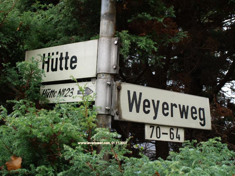 Foto der Weyerweg: Straßenschild Weyerweg