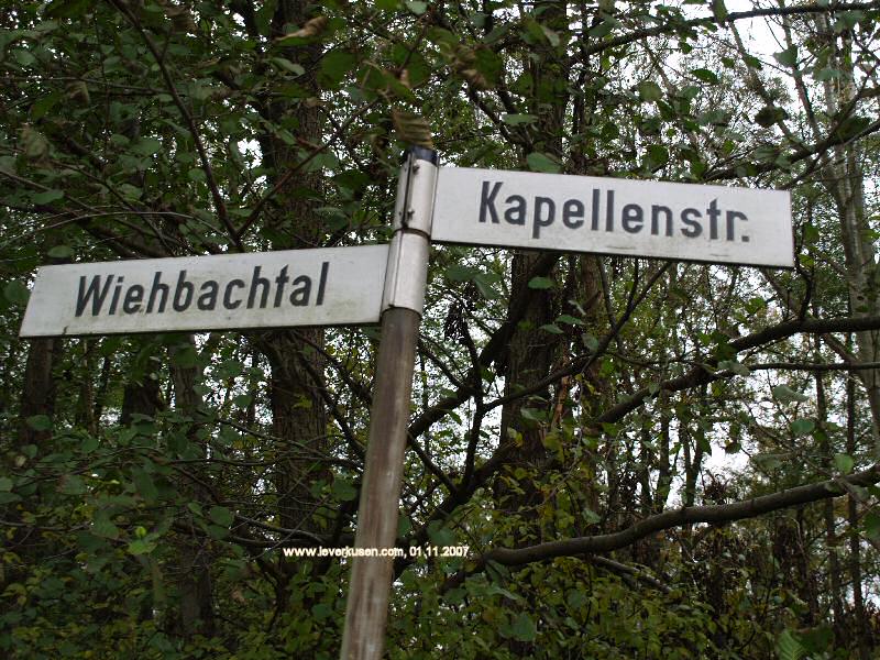 Foto der Wiehbachtal: Straßenschild Wiehbachtal