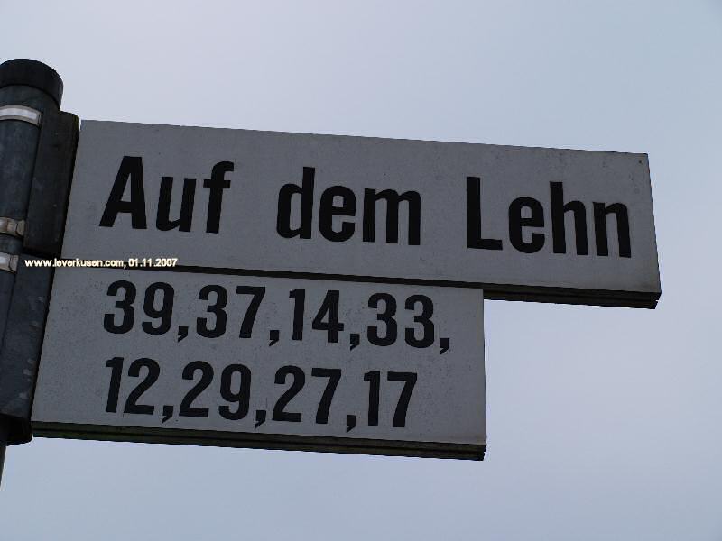 Foto der Auf dem Lehn: Straßenschild Auf dem Lehn