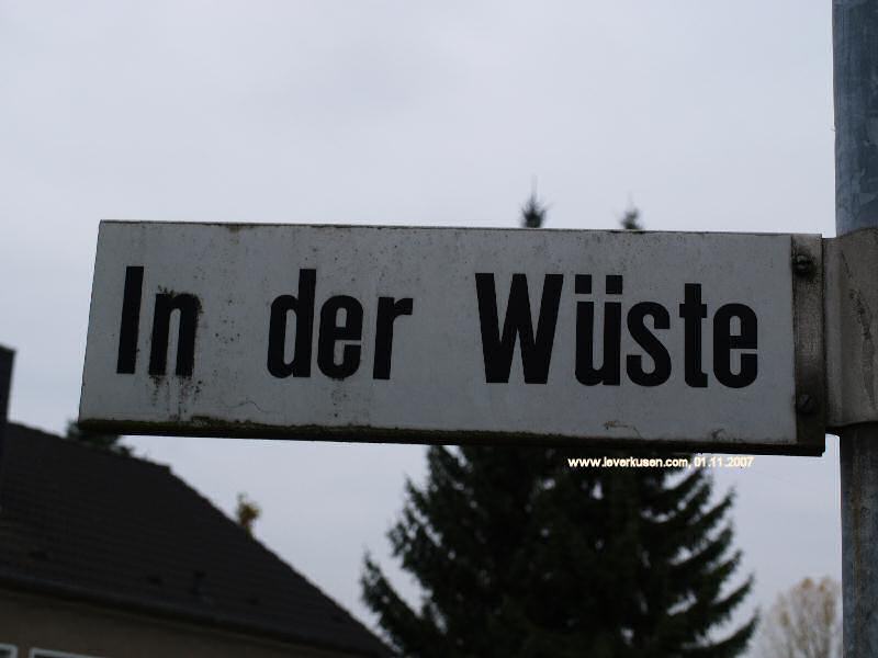 Foto der In der Wüste: Straßenschild In der Wüste