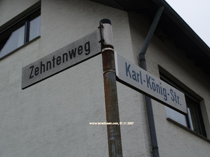 Foto der Zehntenweg: Straßenschild Zehntenweg