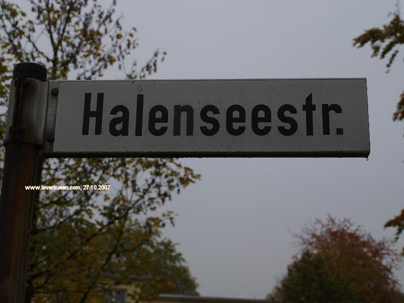 Foto der Halenseestr.: Straßenschild Halenseestr.