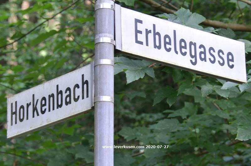 Foto der Horkenbach: Straßenschild Horkenbach