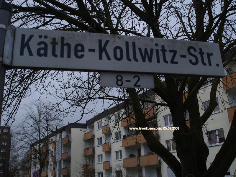 Foto der Käthe-Kollwitz-Str.: Straßenschild Käthe-Kollwitz-Str.
