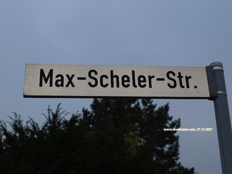 Foto der Max-Scheler-Str.: Straßenschild Max-Scheler-Str.