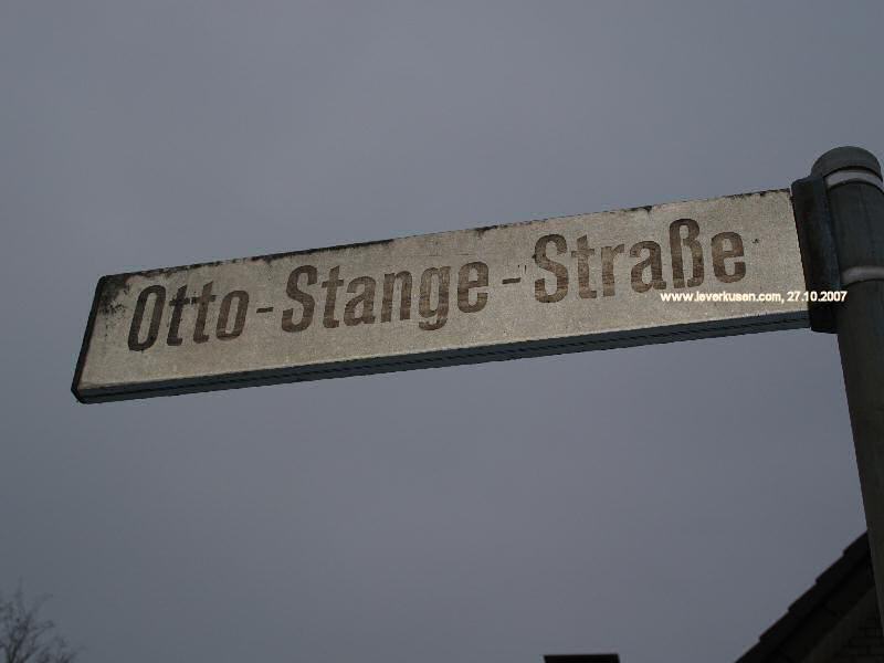 Foto der Otto-Stange-Str.: Straßenschild Otto-Stange-Str.