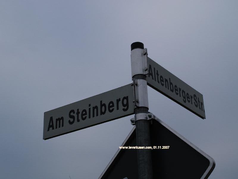 Foto der Am Steinberg: Straßenschild Am Steinberg