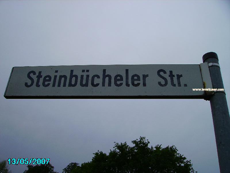 Straßenschild Steinbücheler Straße