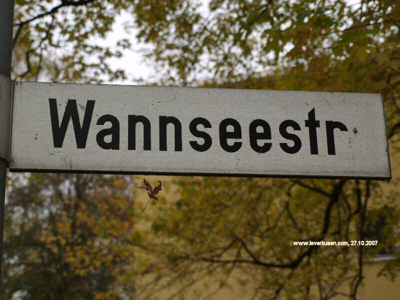 Foto der Wannseestr.: Straßenschild Wannseestr.