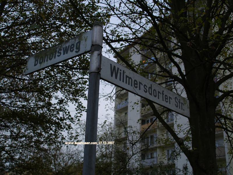 Straßenschild Wilmersdorfer Str.