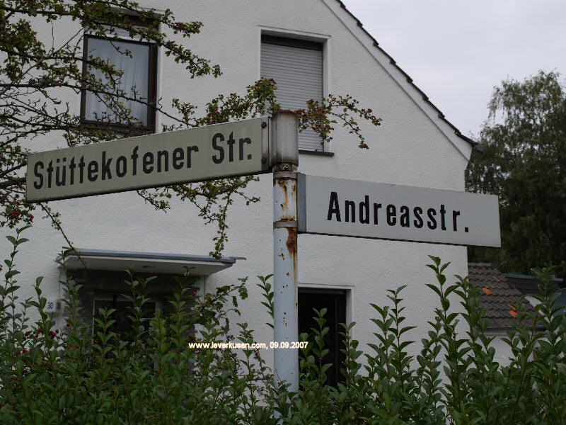 Foto der Andreasstr.: Straßenschild Andreasstr.