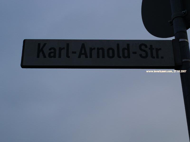 Foto der Karl-Arnold-Str.: Straßenschild Karl-Arnold-Str.