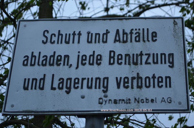 Bullenwiese, Schild