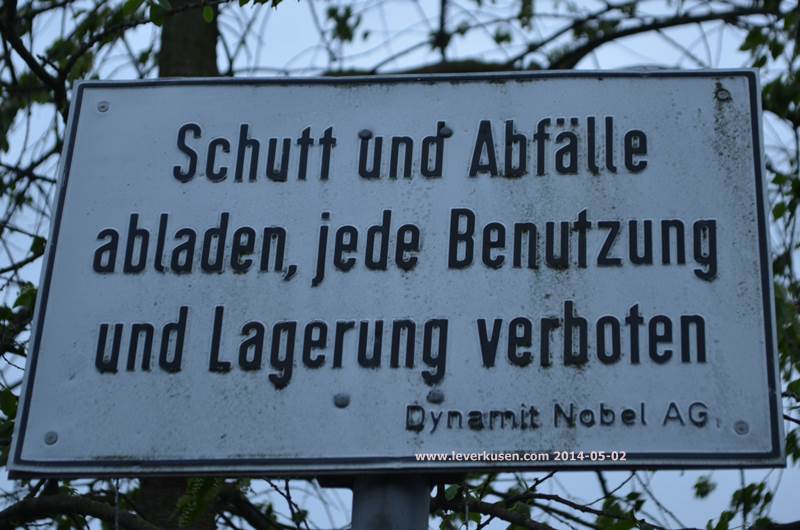 Bullenwiese, Schild