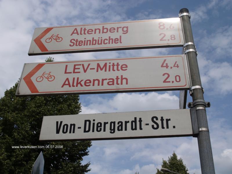 Straßenschild Von-Diergardt-Str.