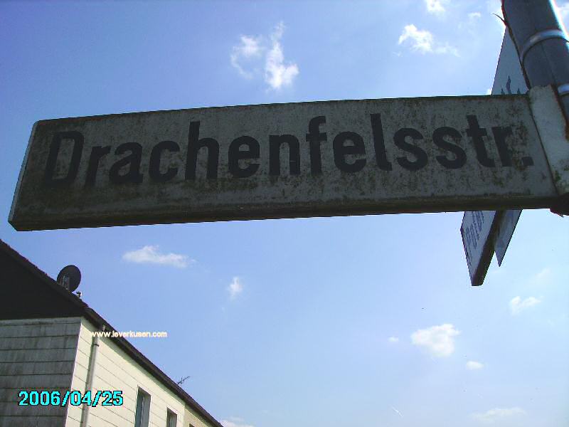 Foto der Drachenfelsstr.: Straßenschild Drachenfelsstraße