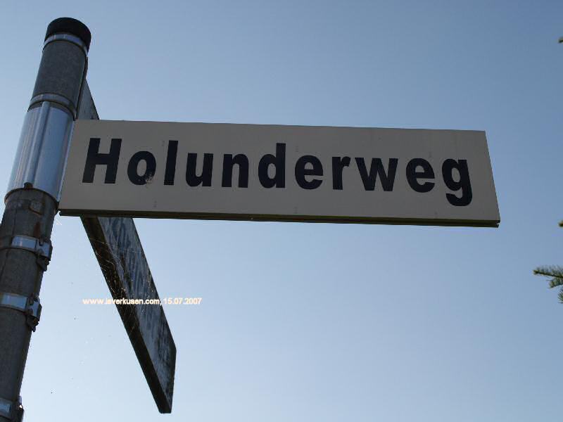 Foto der Holunderweg: Straßenschild Holunderweg