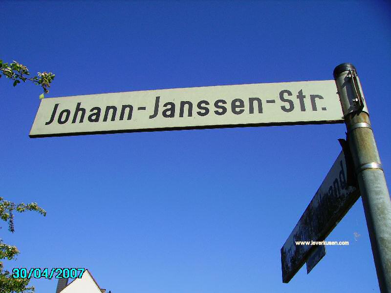 Straßenschild Johann-Janssen-Str.