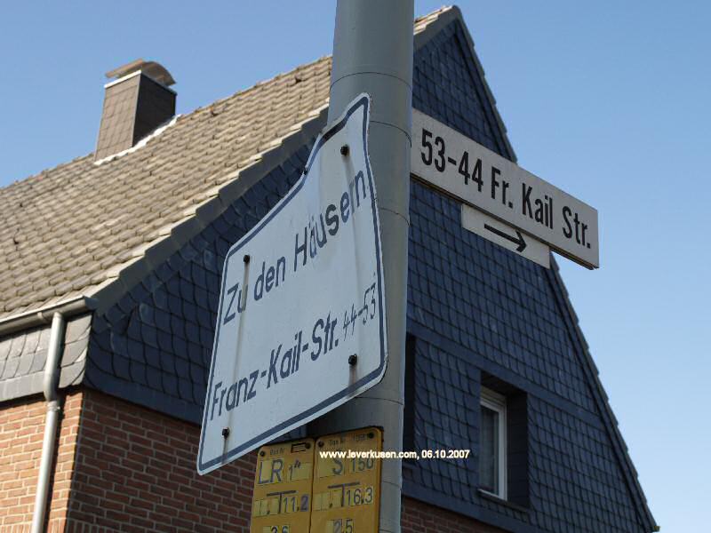 Foto der Franz-Kail-Str.: Straßenschild Franz-Kail-Str.