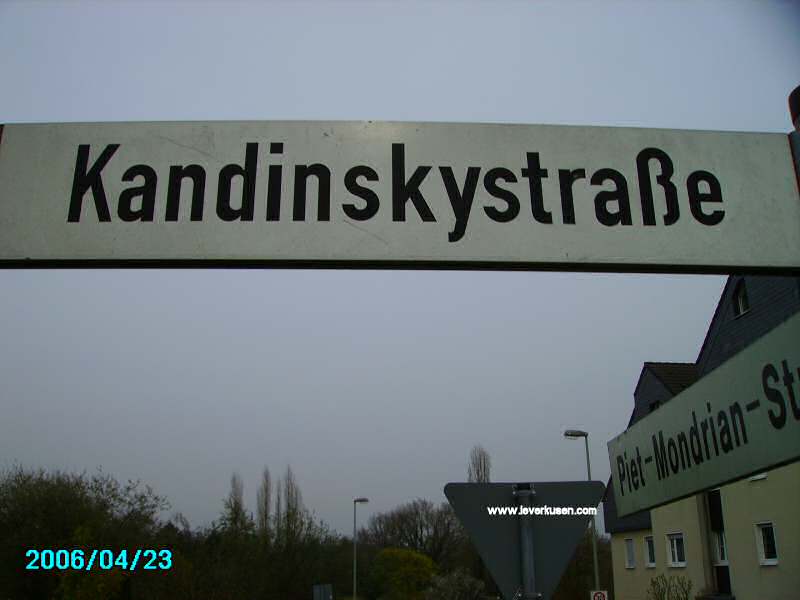 Foto der Kandinskystr.: Straßenschild Kandinskystraße