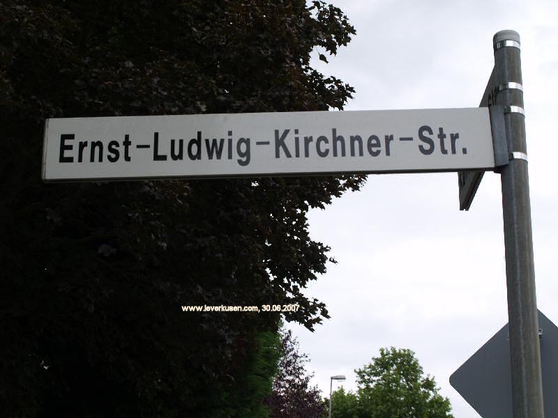 Foto der Ernst-Ludwig-Kirchner-Str.: Straßenschild Ernst-Ludwig-Kirchner-Str.
