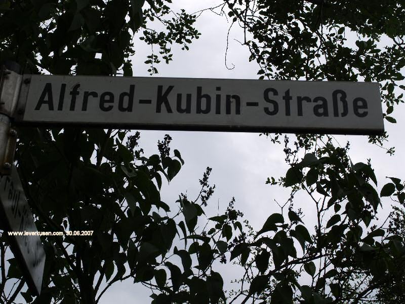 Foto der Alfred-Kubin-Str.: Straßenschild Alfred-Kubin-Str.