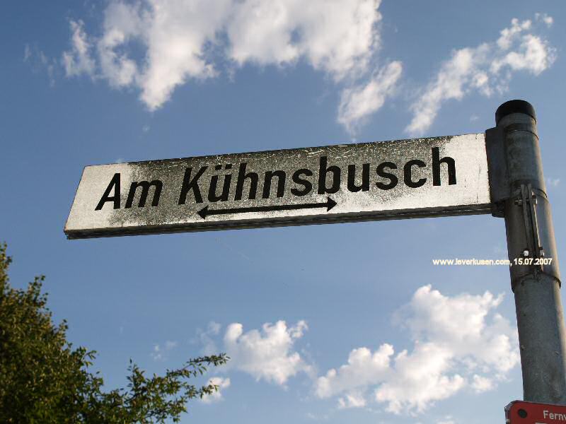 Foto der Am Kühnsbusch: Straßenschild Am Kühnsbusch