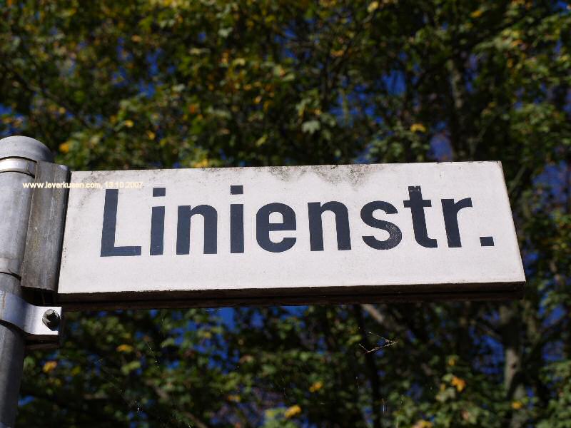 Foto der Linienstr.: Straßenschild Linienstr.