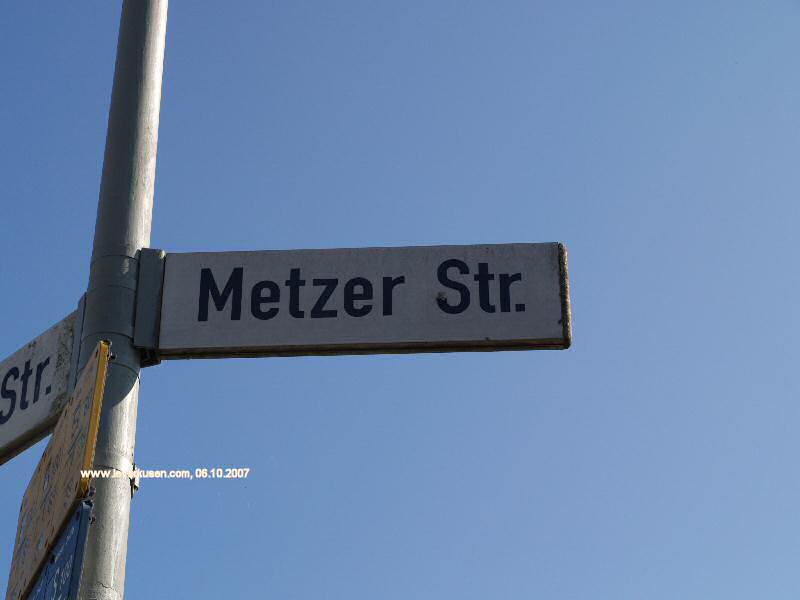 Straßenschild Metzer Str.