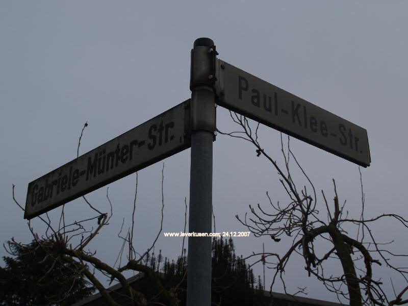 Foto der Gabriele-Münter-Str.: Straßenschild Gabriele-Münter-Str.