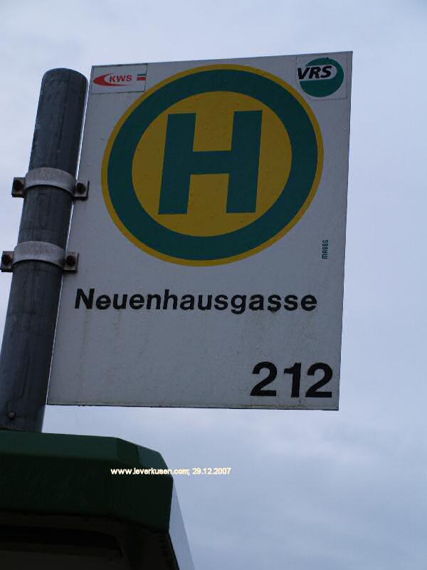 Bushaltestelle Neuenhausgasse