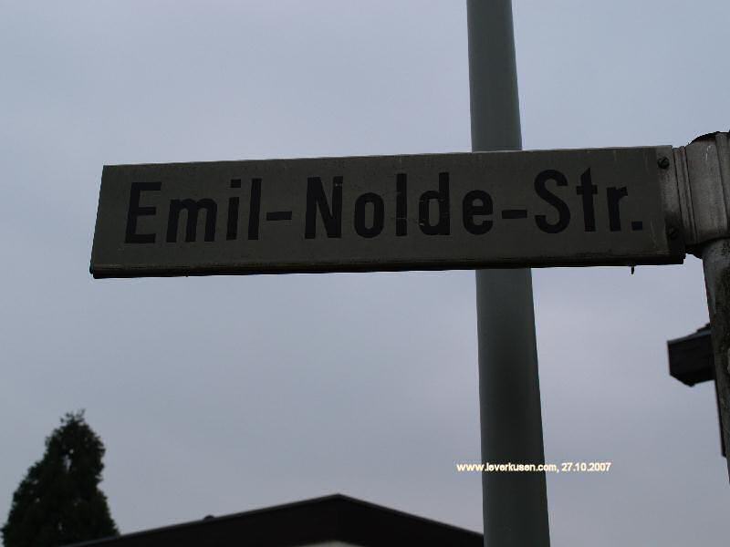 Foto der Emil-Nolde-Str.: Straßenschild Emil-Nolde-Str.