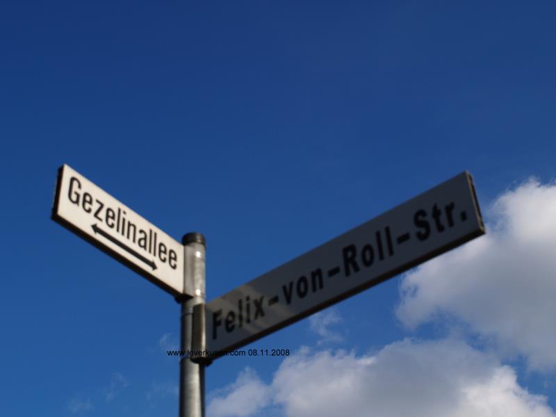 Straßenschild Felix-von-Roll-Str.