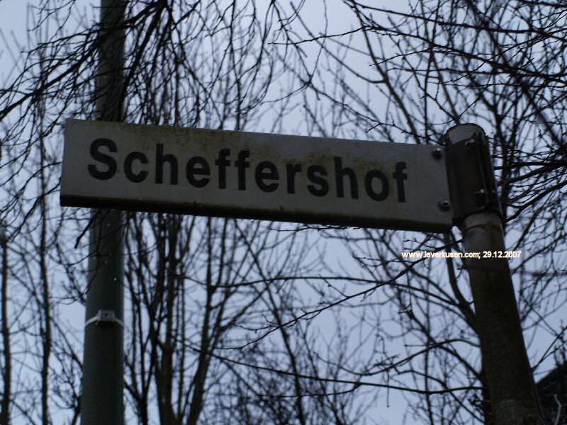 Foto der Scheffershof: Straßenschild Scheffershof