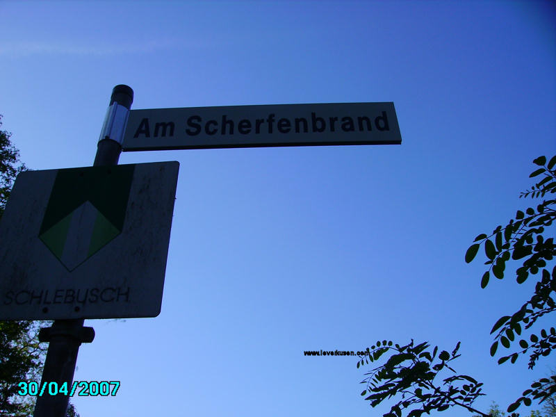 Foto der Am Scherfenbrand: Straßenschild Am Scherfenbrand