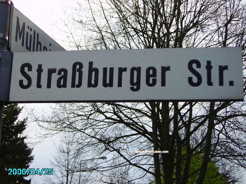 Foto der Straßburger Str.: Straßenschild Straßburger Straße