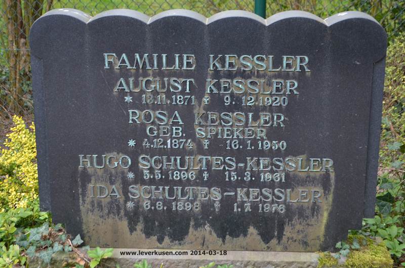 Waldfriedhof, Grabstein Kessler