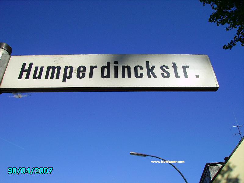 Straßenschild Humperdinckstr.