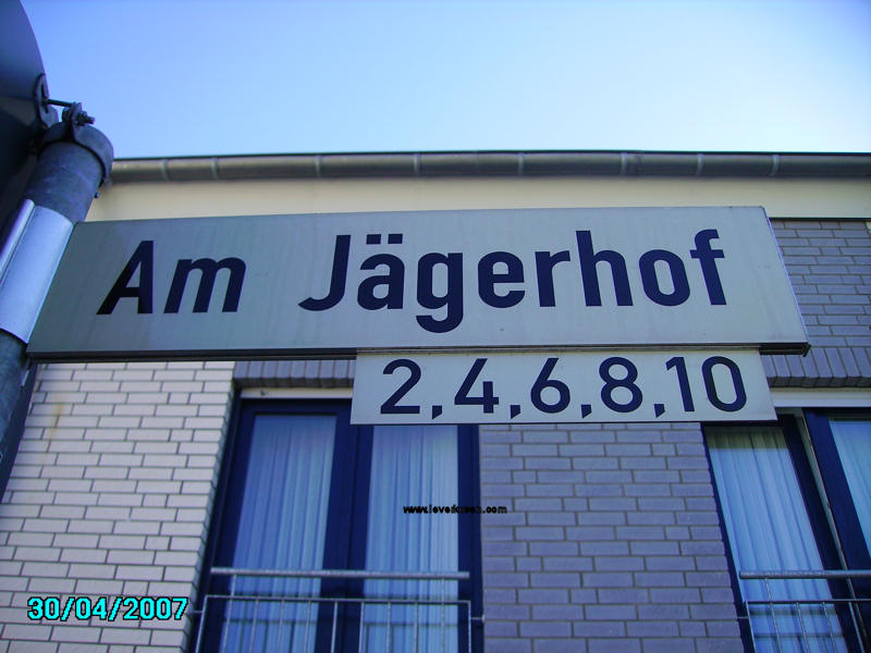 Foto der Am Jägerhof: Straßenschild Am Jägerhof