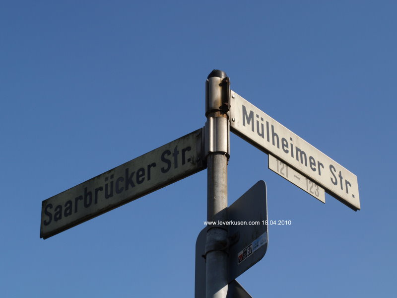 Foto der Saarbrücker Str.: Saarbrücker Straße, Straßenschild