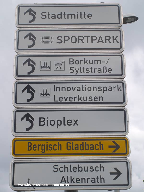 Hinweisschild Borkumstraße