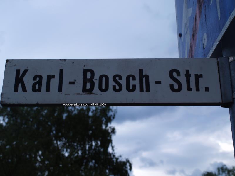 Straßenschild Karl-Bosch-Str.