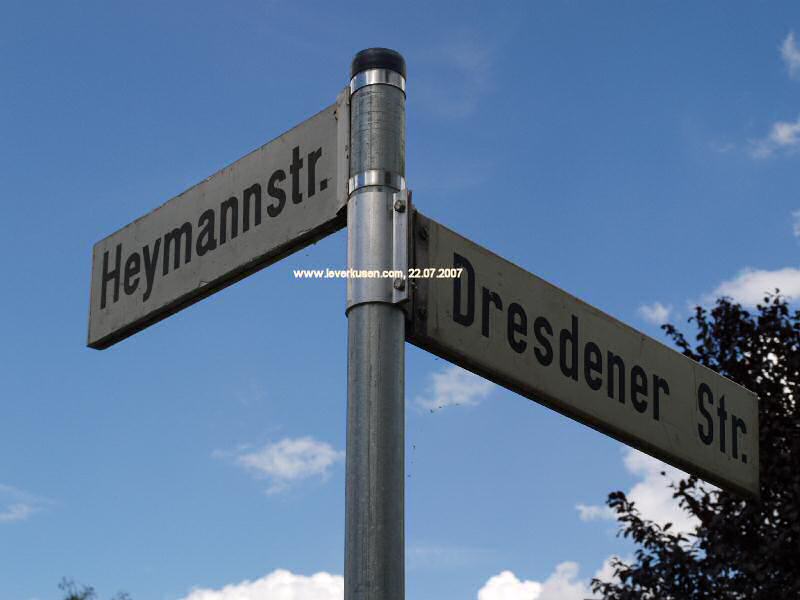 Straßenschild Heymannstr.