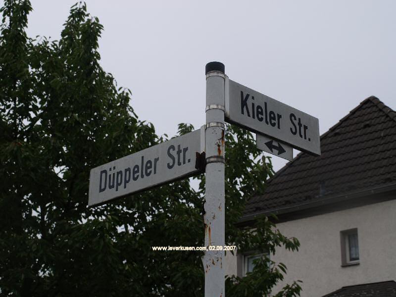 Straßenschild Düppeler Str.
