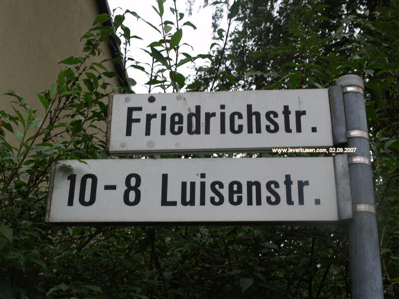 Foto der Friedrichstr.: Straßenschild Friedrichstr.